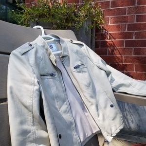 VERO MODA Cream Motorcycle Jacket